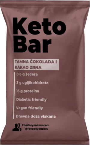 Keto Bar – Tamna čokolada & kakao zrna